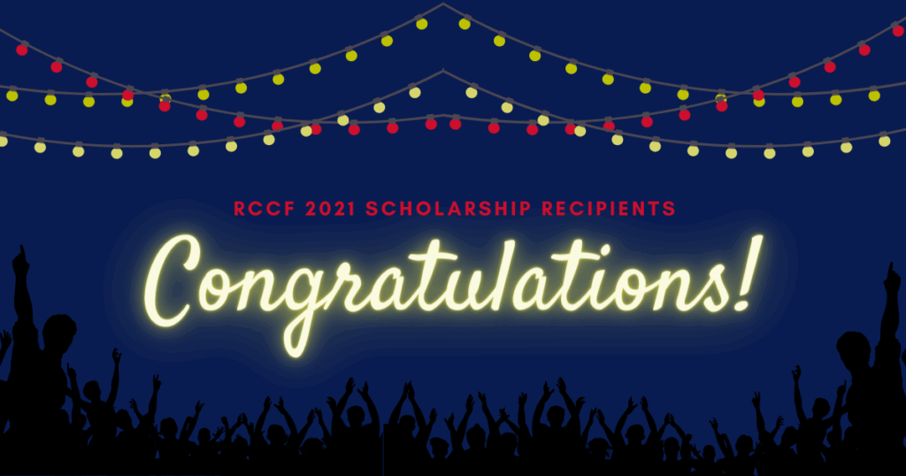 RCCF 2021 Scholarship Recipients - Congratulations!