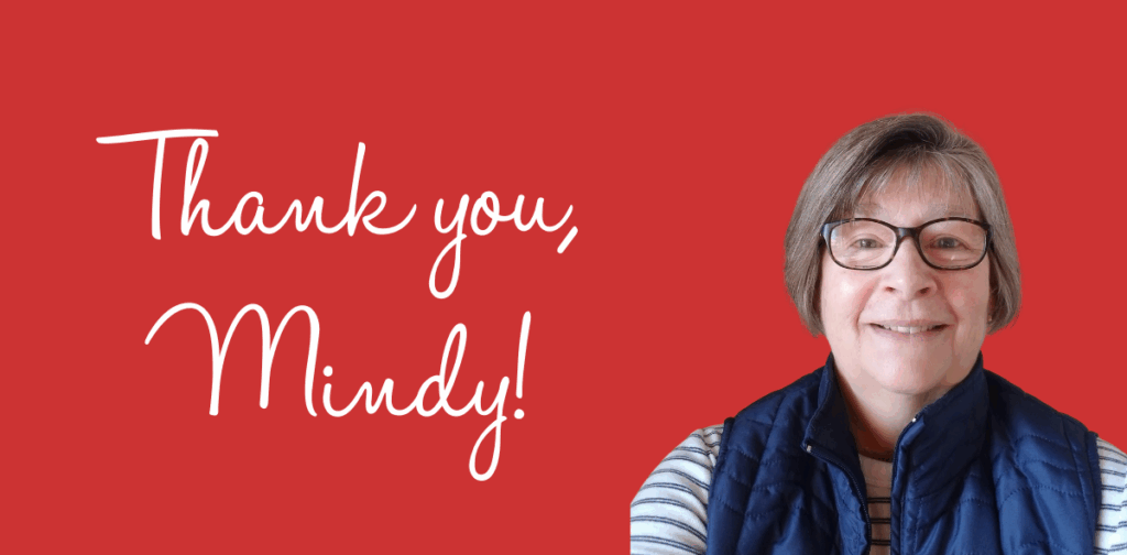 Thank you, Mindy!
